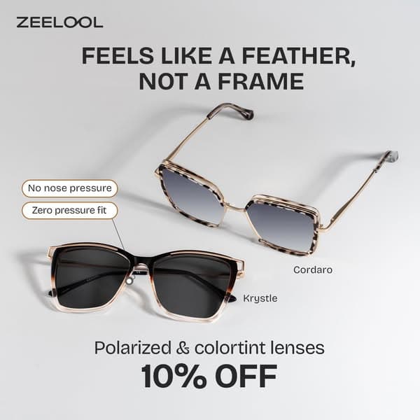 Complete summer look and shine bright with polarized lenses