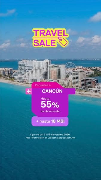 Reserva en Viajes Liverpool