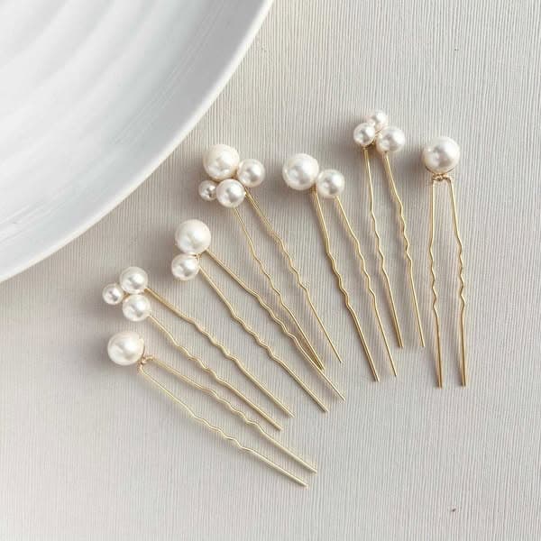 Pearl Bridal Hair Pins, Wedding Hairpiece, Bridal Hair Piece, Bridal Hair Comb, Bridesmaid Hair, Wedding Pearl Hair Comb