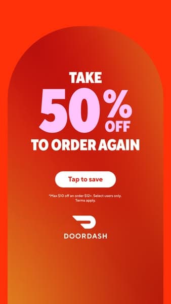 Come back for 50% off