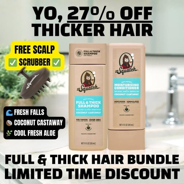 π₯ FREE SCALP SCRUBBER + 27% OFF πͺ