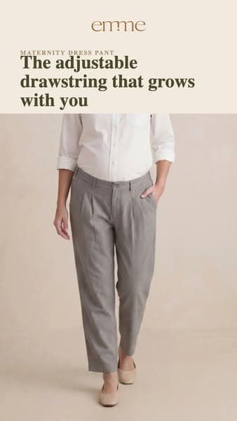 The Only Real Natural Fiber Maternity Dress Pant