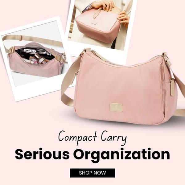 Compact outside, seriously organized inside, ready for everyday plans