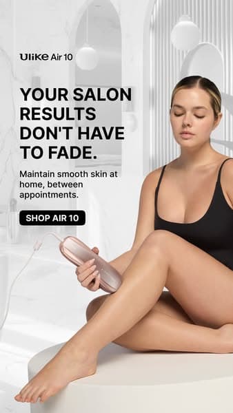 Say Goodbye to Hair - Shop Ulike Air10βs Fast & Painless Hair Removal Now!