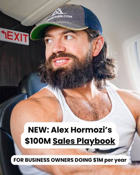 Alex's Hormozi's $100M Sales Playbook