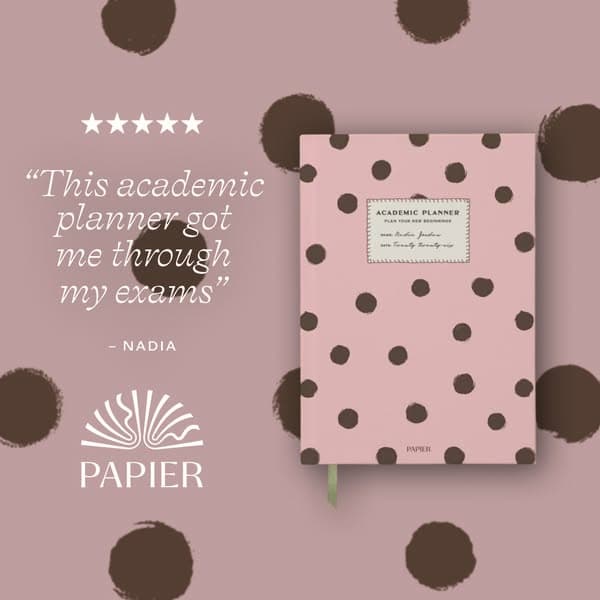 Academic planner = back