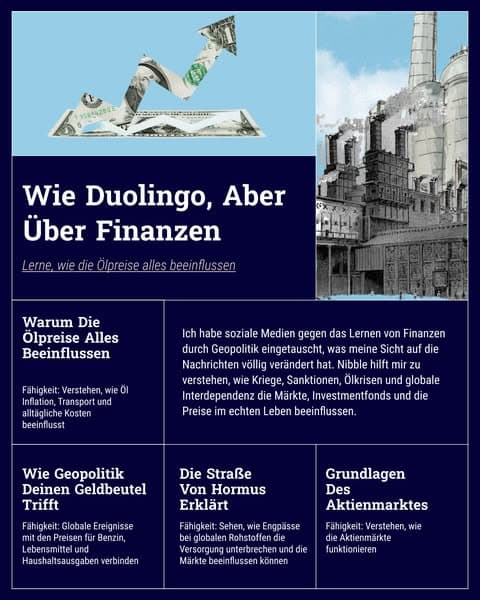 ⏳ Schluss mit Scrollen. Lerne Finanzen!