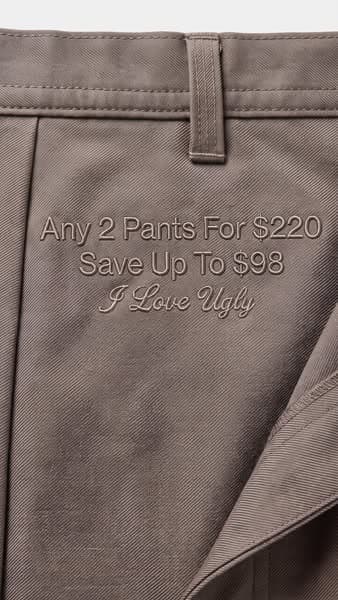 Two Pants. $220. Foundation Sorted.