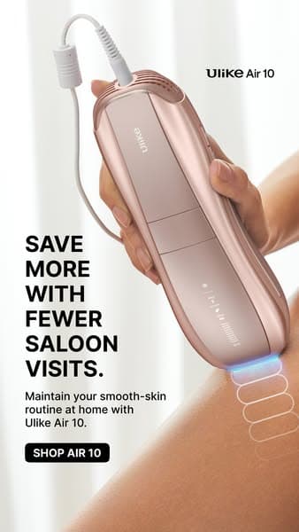 Say Goodbye to Hair - Shop Ulike Air10’s Fast & Painless Hair Removal Now!