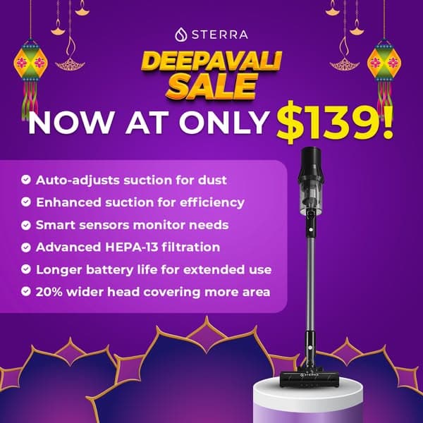 $50 OFF - Sterra Flow Pro™ Cordless Vacuum