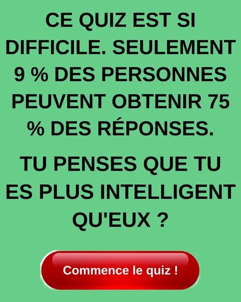 92 % des adultes échouent à ce jeu-questionnaire - Es-tu plus intelligent que les autres ?