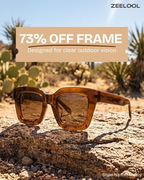 Complete look and shine bright with polarized lenses