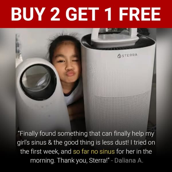 Buy 2 Get 1 Air Purifier - 2 Sterra Mars™ Air Purifiers + 1 FREE Sterr