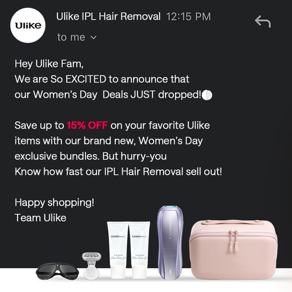 Ulike 6-in-1 Pro IPL kit -15% OFF