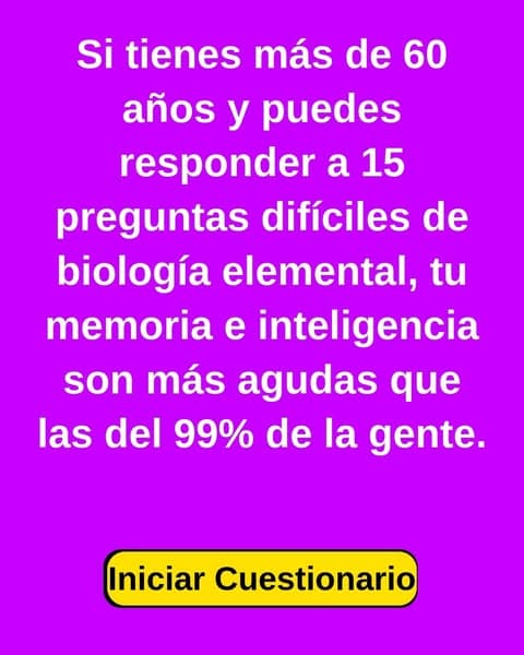 el 97% de los adultos suspenden miserablemente este cuestionario de biología