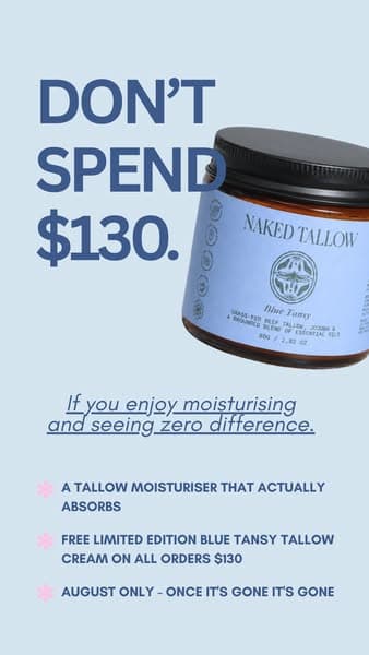 FREE BLUE TANSY TALLOW CREAM