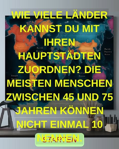 Wie viele Länder kannst du ihrer Hauptstadt zuordnen?