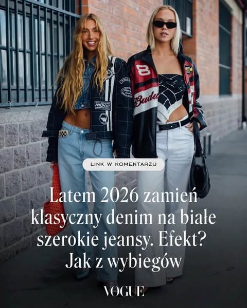 Białe szerokie jeansy