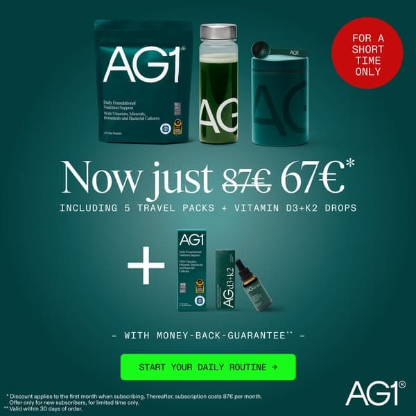 Upgrade Your Routine: Save €20 on your AG1 Welcome Kit