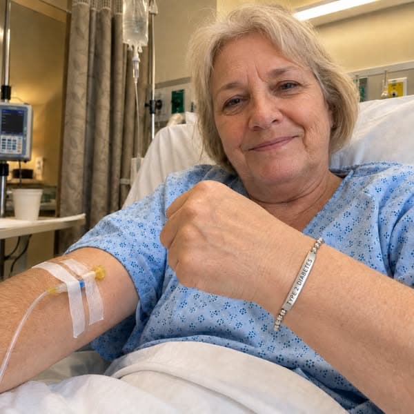 Women’s Slim Diabetes Medical Alert Bracelet