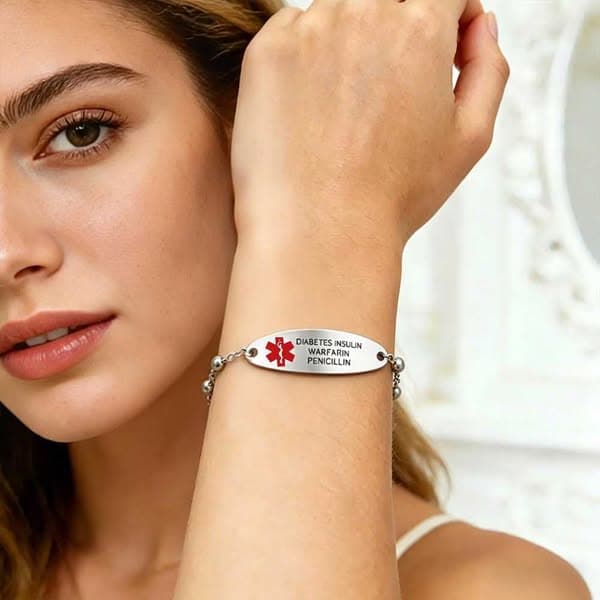 Personalized Simple Medical ID Bracelet