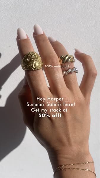 ☀️ @heyharper summer sale 50% off now💦✨