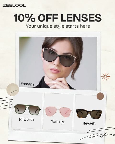 Complete summer look and shine bright with polarized lenses