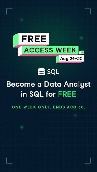 One Week Only: Learn SQL for Free