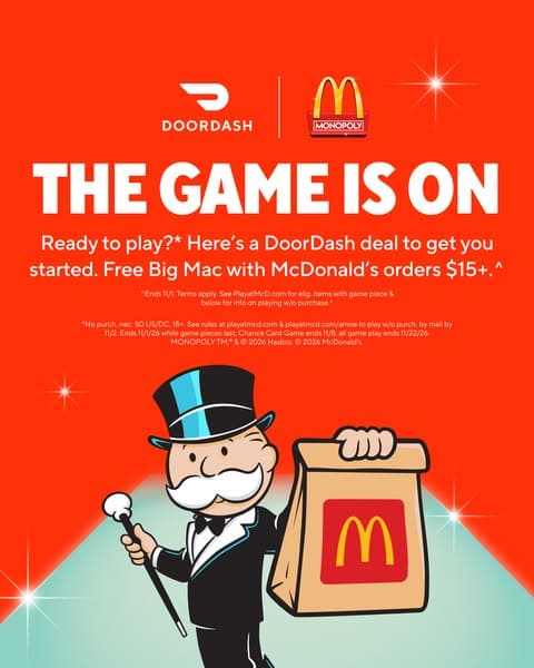 Get deals on DoorDash