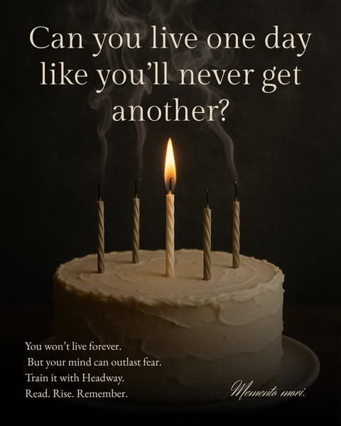 ⏳ Can You Live One Day Like You’ll Never Get Another