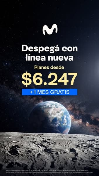 Explorá los planes Movistar y despegá con un mes gratis. 🎁