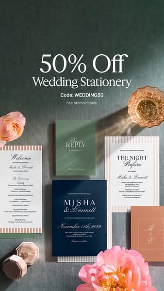 Use code WEDDING50