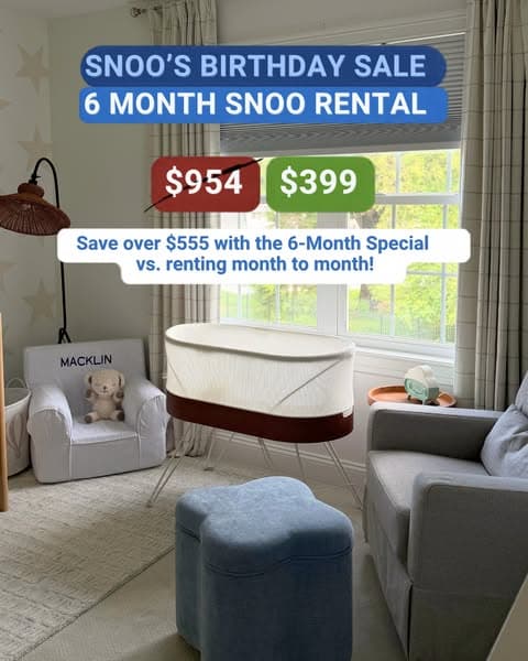 SNOO Bday Sale: 25% OFF Sleep Solutions
