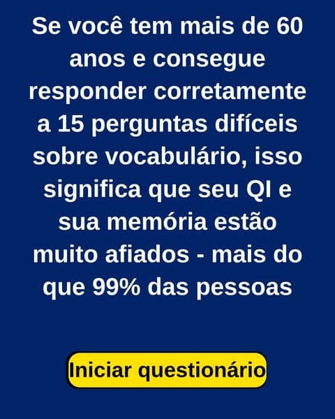 97% dos adultos não conseguem passar em um teste de vocabulário do ensino fundamental - você consegue?