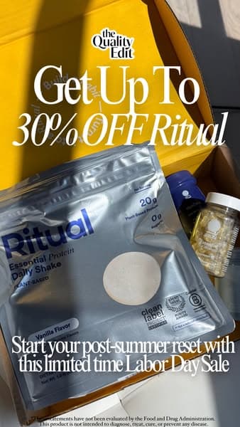 Shop up to 30% off Ritual products during our Labor Day Sale!