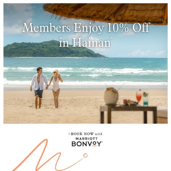 This member rate applies exclusively to Marriott Select Brands in Mainland China