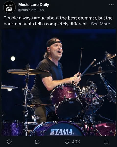 The Wealthiest Drummers In Metal History Ranked