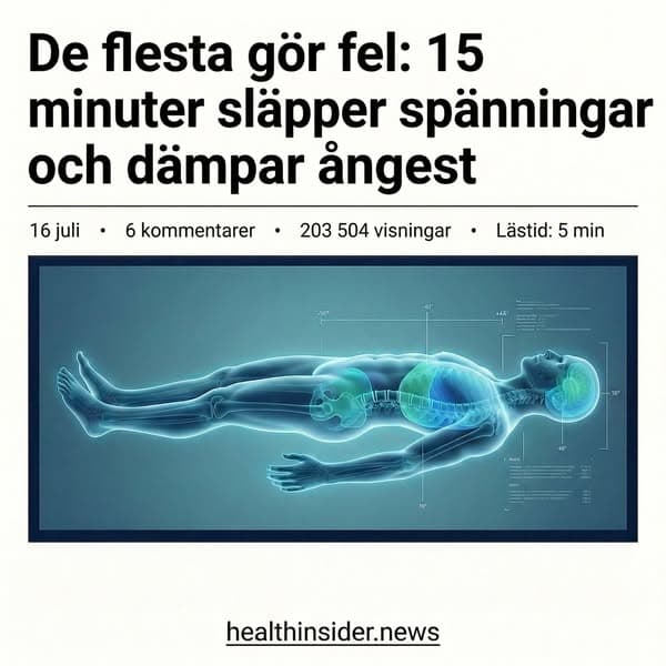 Den 15-minutersrutin som lugnar en hjärna som inte kan stänga av – utan att du ens märker det