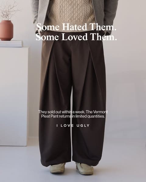 RESTOCKED | Vermont Pleat Pant