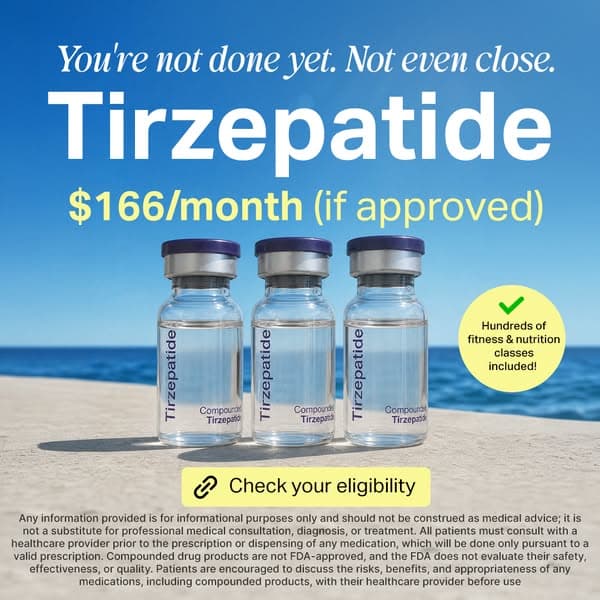 Tirzepatide Plan for $166 per Month