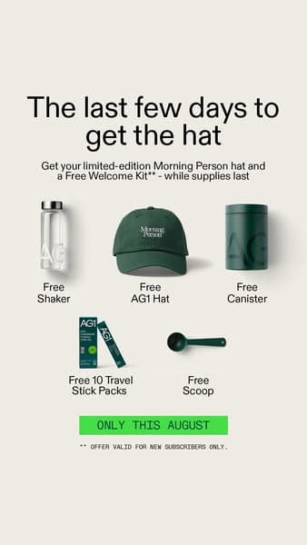 Final Days: Free Morning Person Hat 🚨