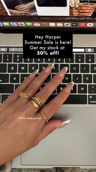 ☀️ @heyharper summer sale 50% off now💦✨