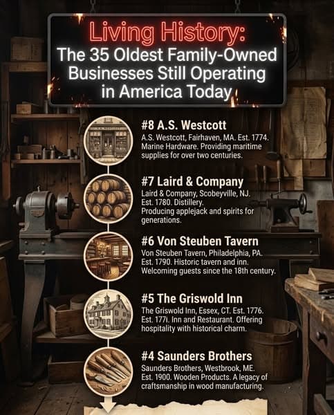 35 Historic American Businesses That Survived For Centuries