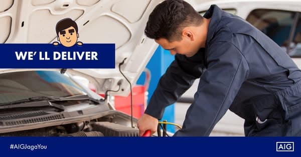 24/7 Accident & Breakdown Roadside Assistance with AIG Car Insurance