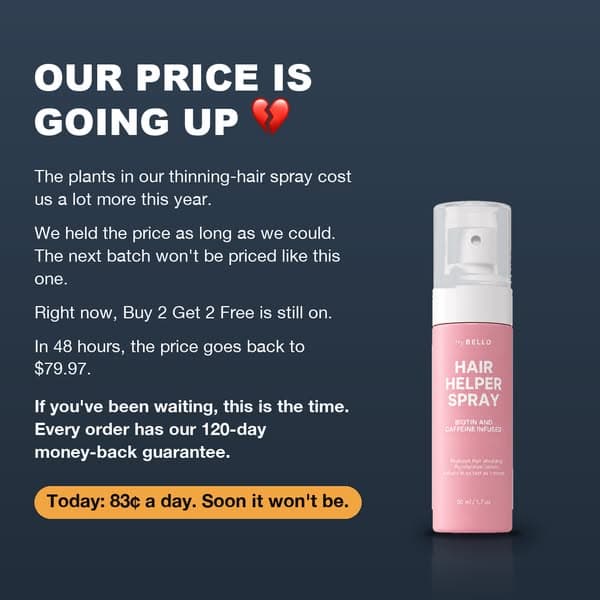 Our price goes up in 48 hours