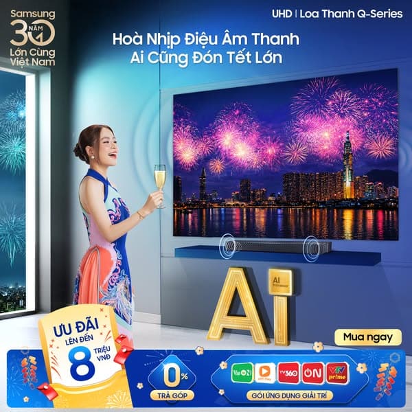 Mở Tết Đồng Điệu, Mua Samsung TV UHD