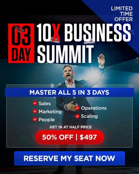 Limited 50% OFF Tickets to Business Summit Left