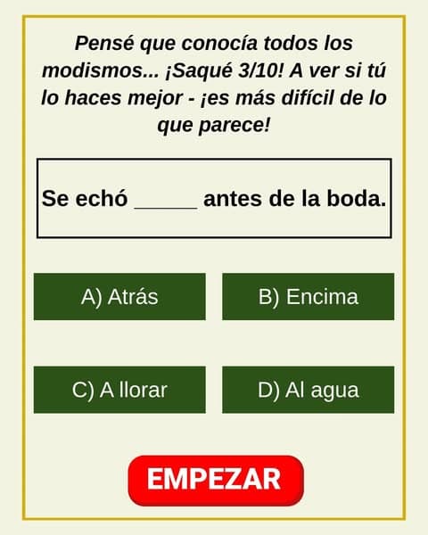 ¿Crees Que Conoces Estos Dichos Comunes? El 93% De Las Personas Falla.