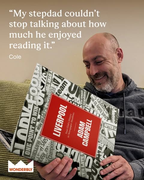 A personalised newspaper book for the biggest fan around