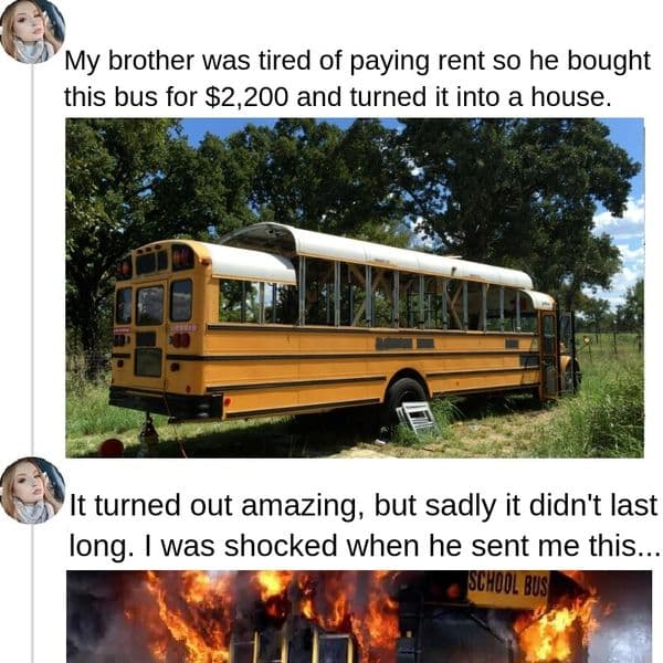 Man Empties His Savings To Renovate A Bus Into A Home